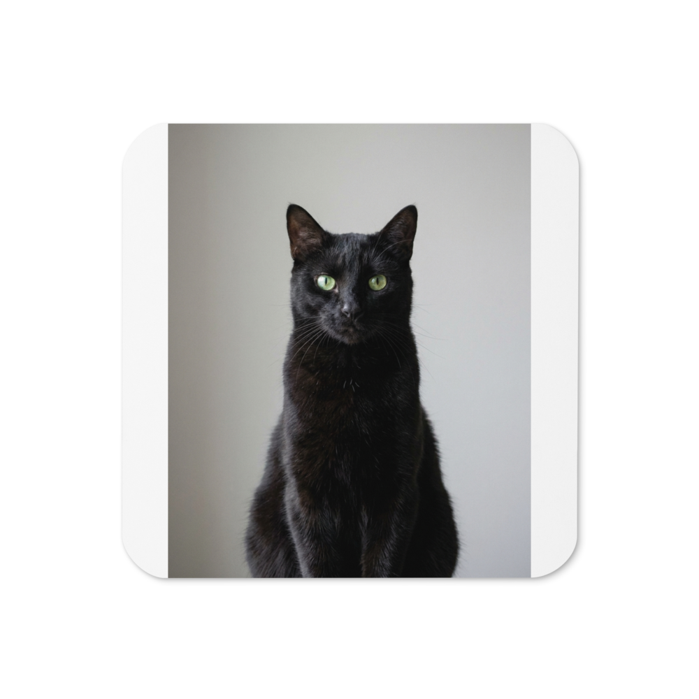 Custom Pet Photo Coaster, shown with an example photo