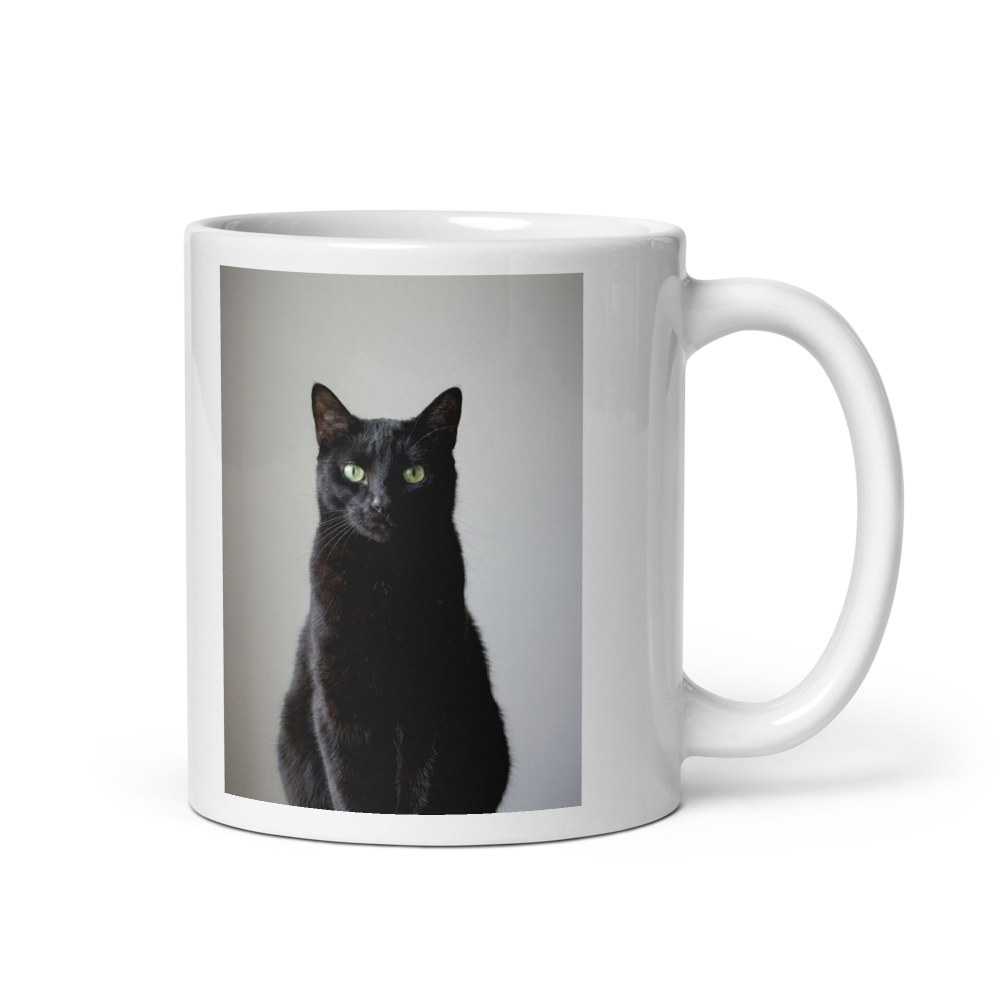 Custom Pet Photo Mug, shown with an example photo